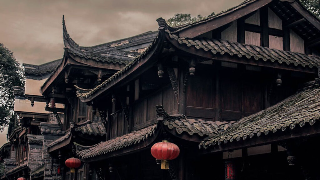 Historic Chinese family home building
