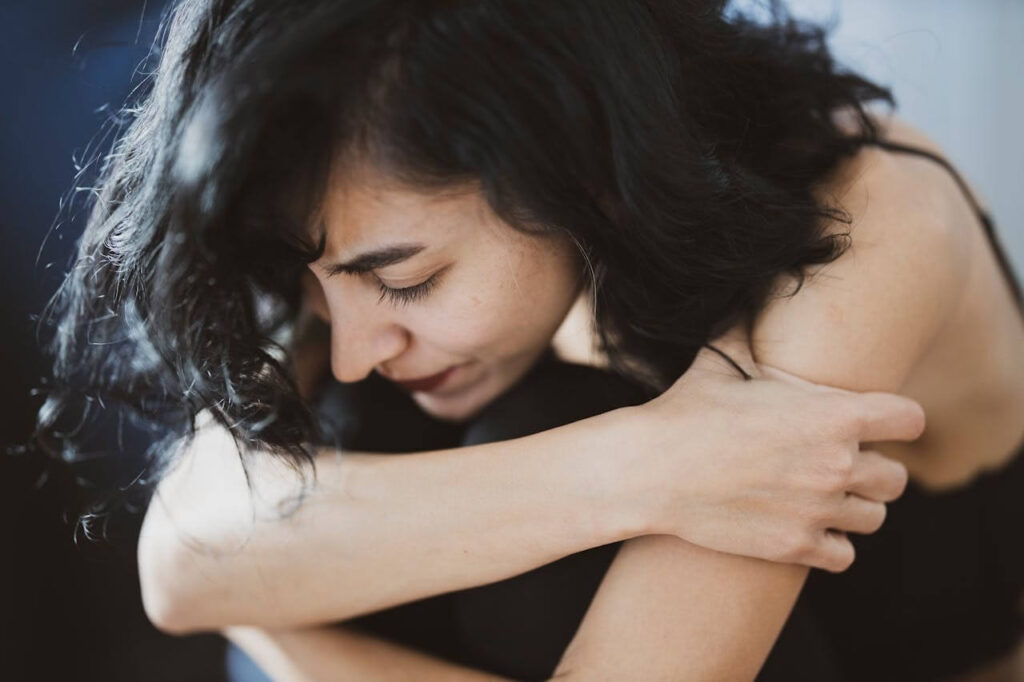 Woman in sorrow
